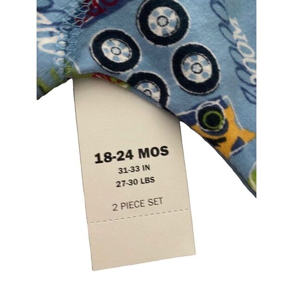 Old Navy Toddler Blue Cars Snug-Fit Pajama Set Size 18-24 months - Picture 3 of 3